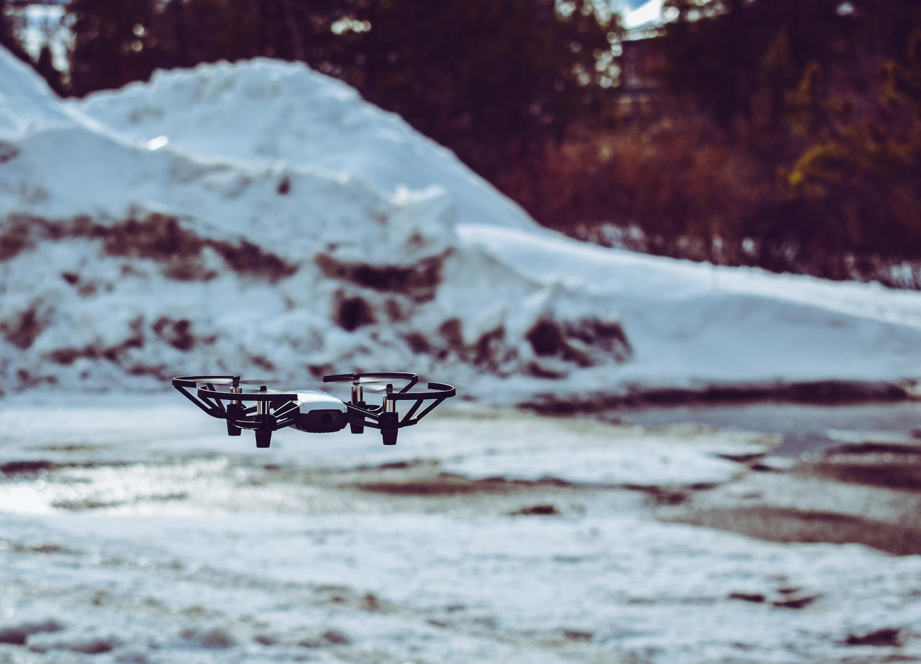 selective focus photo of drone