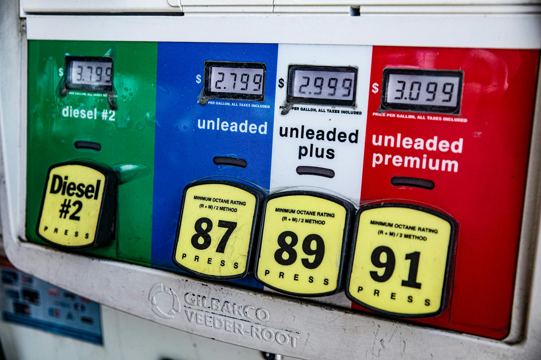 close up photo gasoline fuel pump